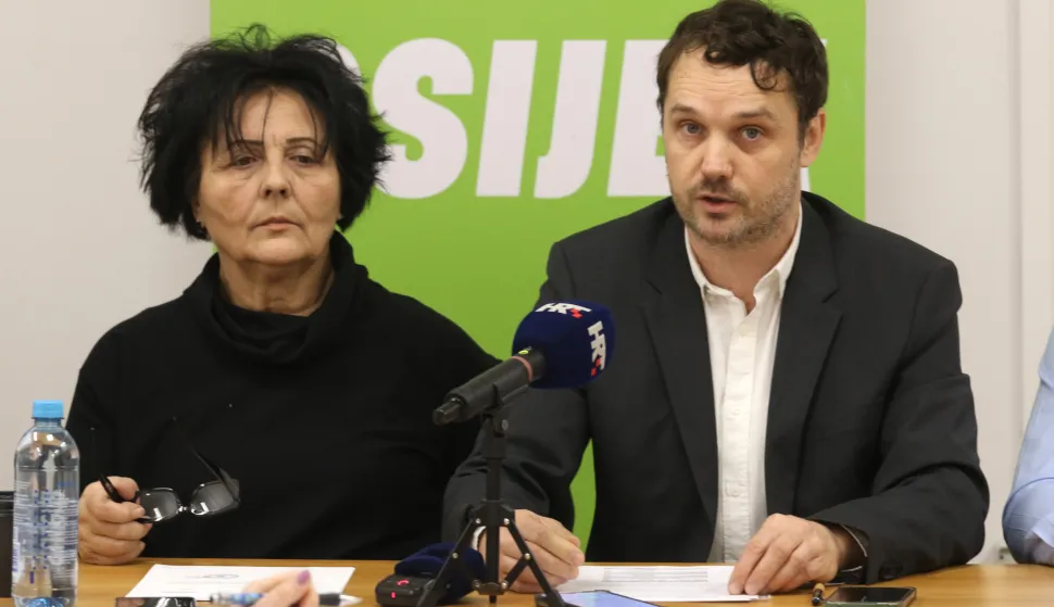 Osijek, 30. 01. 2026, NaMa, Press konferencija, Možemo, Anić i Ki&scaron;.snimio GOJKO MITIĆ