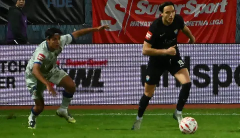 Vinkovci, 17.10.2025. - Susret 11. kola hrvatskog nogometnog prvenstva Vukovar 1991 - Dinamo.foto HINA/ Gordan Pani?/ gp