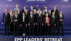 Zagreb, 30.01.2026 - Dvodnevni neformalan skup čelnika Europske pučke stranke (EPP), najveće europske političke grupacije, gdje brojni predsjednici država i vlada i čelnici europskih institucija razgovaraju o ključnim izazovima pred Europom dana&scaron;njice i transatlantskim odnosima. Na slici čelnici EPP-a pozirali su za zajedničku fotografiju.foto HINA/ Damir&nbsp;SENČAR/&nbsp;ds