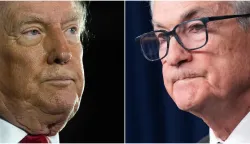 A combination made on January 12, 2026 shows a picture of US President Donald Trump made in Warren, on April 29, 2025 (L) and a picture of US Federal Reserve Board Chairman Jerome Powell made in Washington, DC, on December 10, 2025. Federal Reserve Chairman Jerome Powell said on January 11, 2026 that the central bank had been subpoenaed by the US Justice Department, blasting the move as part of President Donald Trump's extraordinary pressure campaign on US monetary policy decisions. (Photo by Jim WATSON and Saul LOEB/AFP)