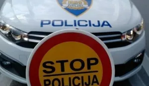 Policija, ilustracija, znak stop 