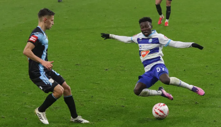 Osijek, 01. 02. 2026, Opus Arena, nogomet, Osijek - Rijeka. SuperSport HNL 25/26. Samuel Akere (57).snimio GOJKO MITIĆ