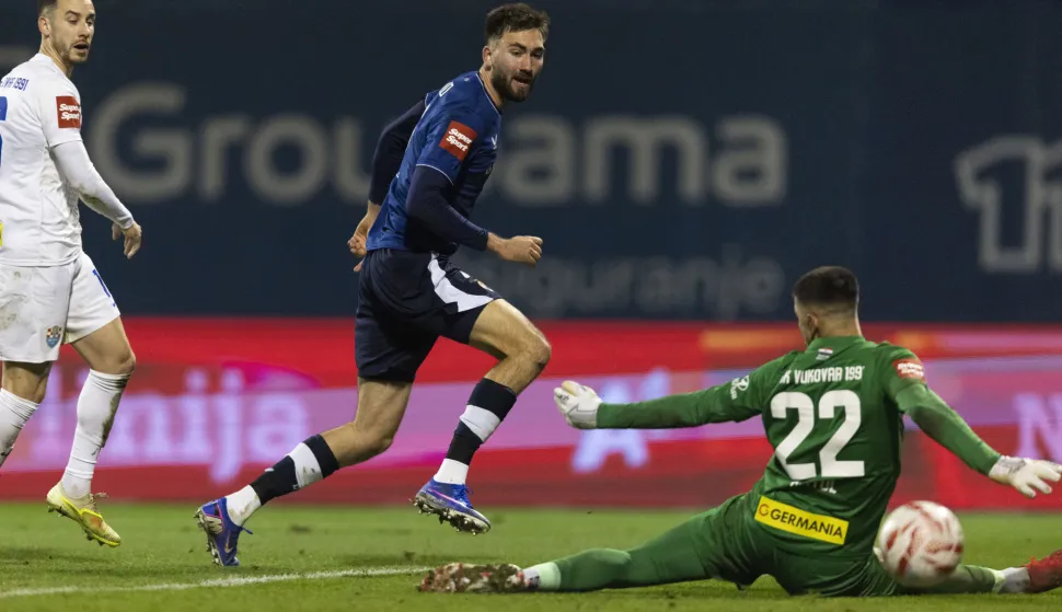 Zagreb, 02.02.2026 - Utakmica 20. kola HNL-a Dinamo - Vukovar 1991. Na slici Dion Drena Beljo. foto HINA/ Daniel KASAP/ ua