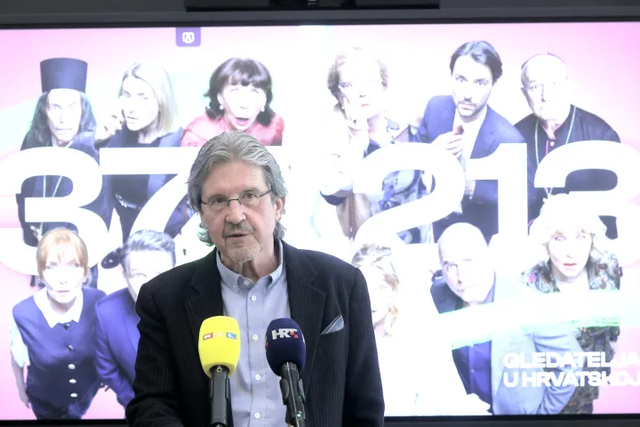 Zagreb.3.2.2025.- Ravnatelj HAVC-a Chris Marcich primio je&nbsp;redatelja filma Svadba Igora &Scaron;eregija jer je taj film postao najgledaniji hrvatski film svih vremena s 374.213 gledatelja.Na slici Chris Marcic.Foto HINA/Tomislav Pavlek/ tp