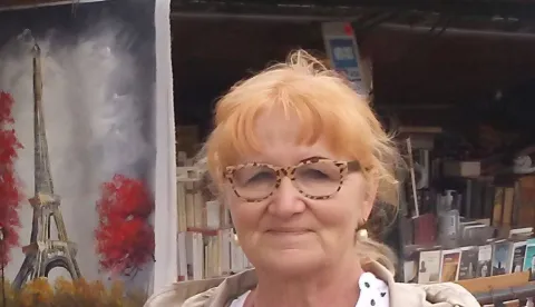 Izložba "Konačno snijeg" amaterska slikarica JelkaJ TurkaljPortret s FB-a