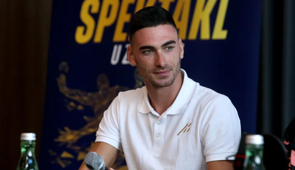 Zagreb, 29.8.2023.- Konferencija za medije 73. Boris Hanžeković memorijala. Na fotografiji Marino Bloudek. foto HINA/ Daniel KASAP/ ua