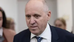 Zagreb, 26.1.2026 - Potpredsjednik Vlade i ministar prostornoga uređenja, graditeljstva i državne imovine Branko Bačić obi&scaron;ao je gradili&scaron;ta poslijepotresne obnove u centru Zagreba.Foto Hina/ Dario GRZELJ/ dag