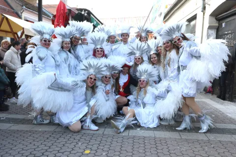 Đakovo, 22. 02. 2025, 31. Đakovački bu&scaron;ari, povorka i predaja ključeva grada.snimio GOJKO MITIĆ