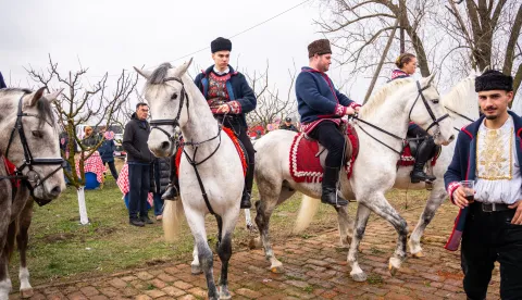 Tenja, 7. 2. 2026., Pokljadno jahanje, Tenjapokladno jahanje; konji; graničari; običaji