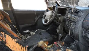 Požar auta, ilustracija