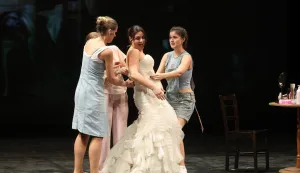 06.02.2026., Osijek - Premijera predstave "Dok zvijezde ne padnu" autorice Beth Steel, u režiji Sa&scaron;e Broz Photo: David Jerkovic/PIXSELL