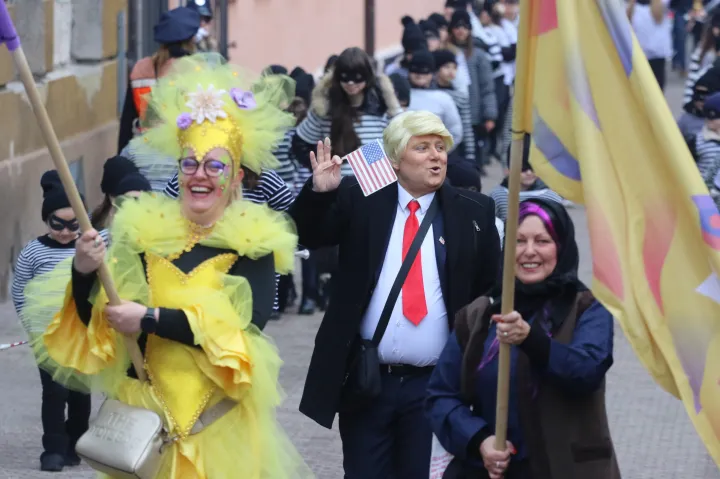 Đakovo, 07. 02. 2026, 32. Đakovački Bu&scaron;ari, pokladna manifestacija. Pokladna povorka.snimio GOJKO MITIĆ