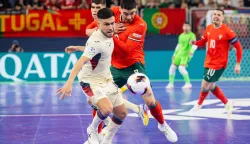 Ljubljana, 07.02.2026 - Finalna utakmica Europskog prvenstva u futsalu: Portugal - ?panjolska. foto HINA/ STA/ Bor SLANA/ ik