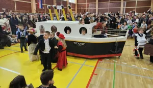 Pobjednici karnevala Dječji vrtić Budućnost, tema je bila Titanic