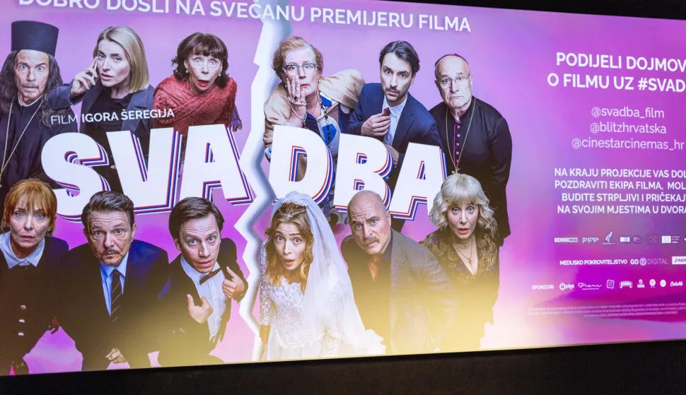 Zagreb, 20.1.2026 - Premijera igranog filma "Svadba", redatelja Igora &Scaron;eregija. Foto Hina/ Dario GRZELJ/ dag