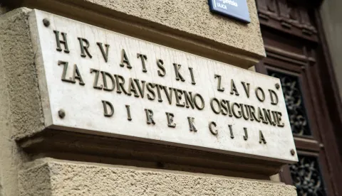 15.03.2025., ispred prostorija direkcije HZZO-a, Zagreb - Prosvjed KoHom, Koordinacija hrvatske obiteljske medicine održala je prosvjed pod nazivom "HZZO godinama sustavno uni&scaron;tava obiteljsku medicinu - do kada?" Photo: Luka Antunac/PIXSELL