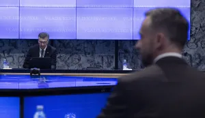 Zagreb, 11.02.2026 - 146. sjednica Vlade. Na fotografiji Andrej Plenković, Marin Piletić. foto HINA/ Daniel KASAP/ dk