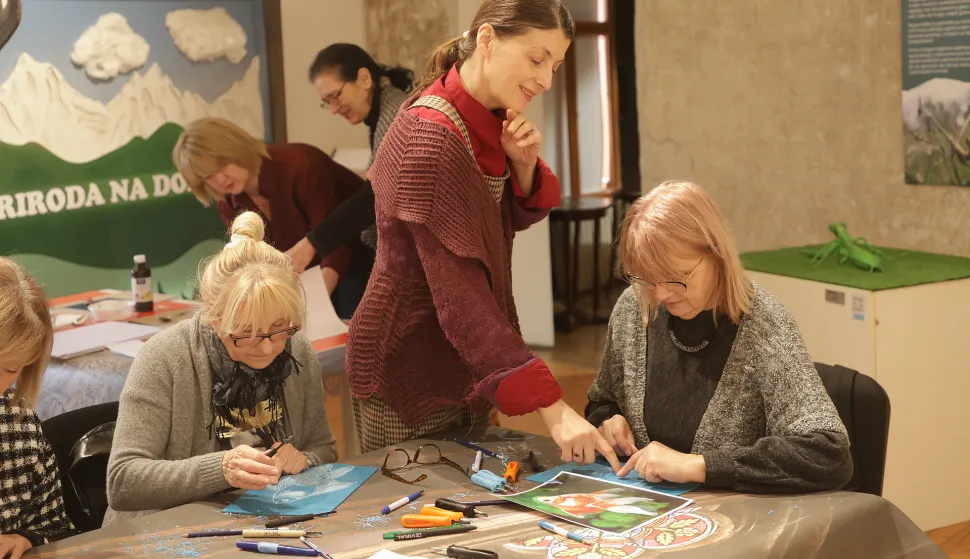 Osijek, 11. 02. 2026., Muzej Slavonije, radionica, projekt, Museorum za građane 60+, radionica - linoleumSNIMIO BRUNO JOBST