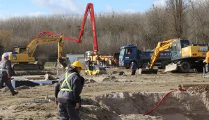 Osijek, 13. 02. 2026, Copacabana, Obilazak radova na rekonstrukciji Sportsko - rekreacijskog centra Copacaban.snimio GOJKO MITIĆ