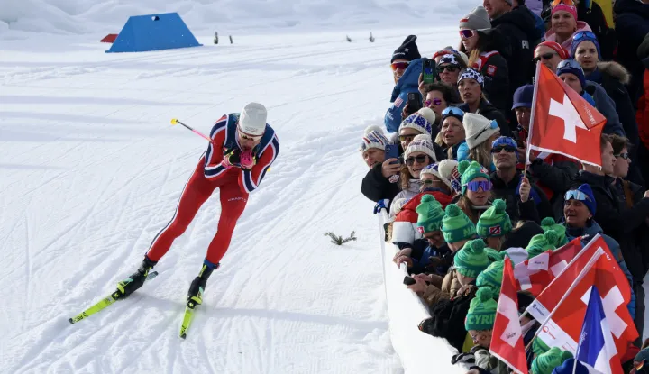 Tesero, 10.02.2026 - Norve&scaron;ki trkač Johannes Hoesflot Klaebo tijekom utrke kvalifikacija skija&scaron;kog trčanja, sprint klasičnim načinom, na Zimskim olimpijskim igrama Milano-Cortina 2026.foto HINA/ Damir SENČAR/ ds