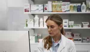 lijekovi ljekarna potro&scaron;nja lijekova farmaceut farmaceutska industrija zdravlje bolest ilustracija freepik