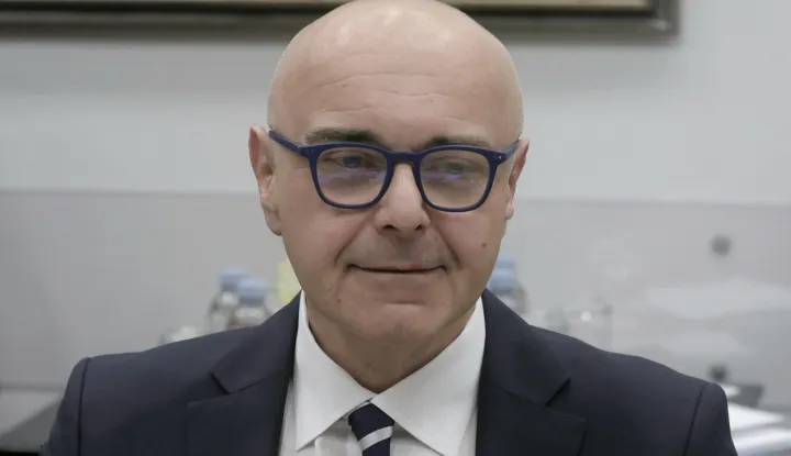 Zagreb.16.2.2025.- Kandidat za novog ministra rada, mirovinskog sustava, obitelji i socijalne politike Alen Ružić saslu&scaron;an je na zajedničkoj sjednici triju saborskih odboraza rad, mirovinski sustav i socijalno partnerstvo, za zdravstvo i socijalnu politiku te za obitelj, mlade i sport.Na slici Alen Ružić.Foto HINA/Tomislav Pavlek/ tp