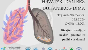Recite NE cigereti, odaberite zdravlje!Hrvatski dan bez duhanskog dima 2026.