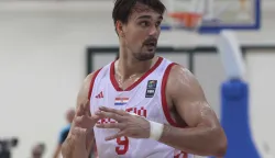 Opatija,09.08.2025.- Kvalifikacijska ko?arka?ka utakmica kvalifikacija sa svjetsko prvenstvo izme?u Hrvatske i Danske. Na fotografiji Danijel ?ari?.DARIO &Scaron;ARIĆ