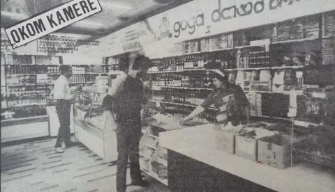 Otvoren dragstor u Osijeku 1987.Bombonijera IPK, korzoGlas Slavonije