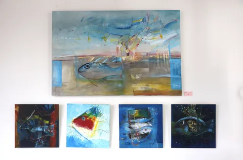 Osijek, 16 02. 2026., Evanđeosko teolo&scaron;ko veleučili&scaron;te, izložba, Svjetlo i put, Željko UremovićSNIMIO BRUNO JOBST