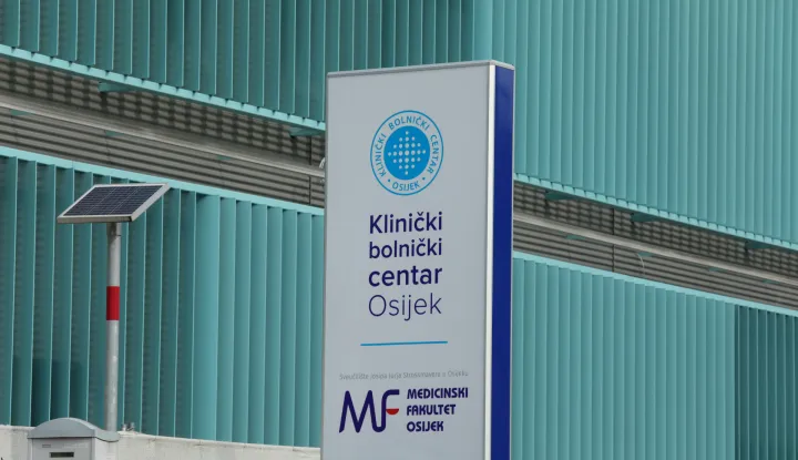 25.04.2023., Osijek - Radovi na zgradi Objedinjenog hitnog prijema (OHPB) koji su u zavrsnoj fazi izgradnje. Photo: Dubravka Petric/PIXSELL