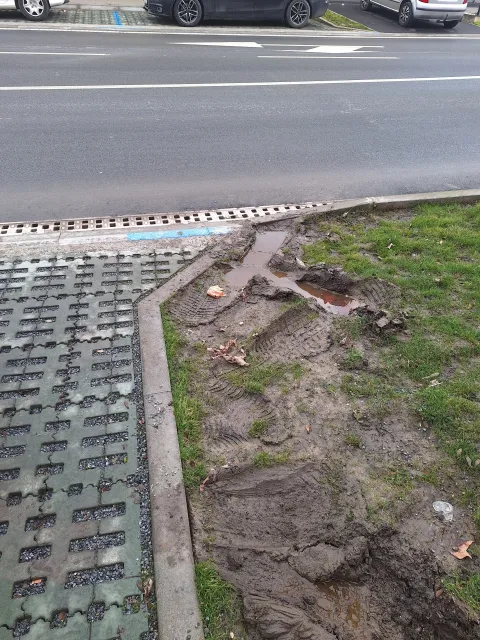 Vozači uni&scaron;tavaju zelene povr&scaron;ine u Gundulićevoj, kod Stanka Vrazaveljača 2026.Snimio: Ivan Alilović