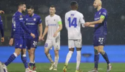 19.02.2026., Zagreb - UEFA Europska liga, doigravanje osmine finala, GNK Dinamo - KRC Genk.. Marko Soldo, Josip Misic Photo: Goran Stanzl/PIXSELL