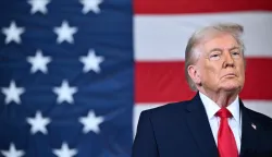 TOPSHOT - US President Donald Trump looks on during an event with members of the military and their families at Fort Bragg, North Carolina on February 13, 2026. Trump will meet on Friday with the special forces soldiers who captured Venezuelan leader Nicolas Maduro in a deadly raid in Caracas in January. (Photo by Mandel NGAN/AFP)