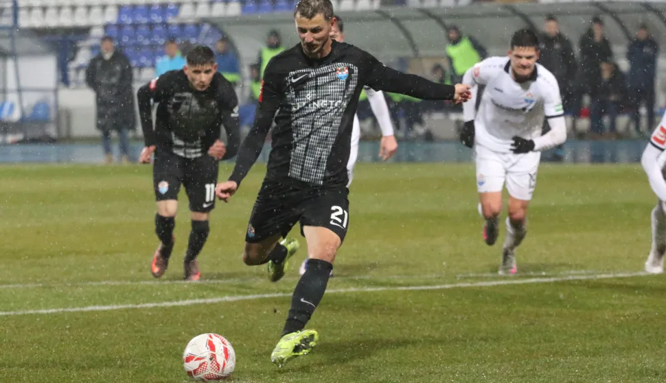 Osijek, 20. 02. 2026, Stadion Gradski Vrt, nogomet, Vukovar - Slaven Belupo, SuperSport HNL25/26, Jakov Puljić (21).snimio GOJKO MITIĆ