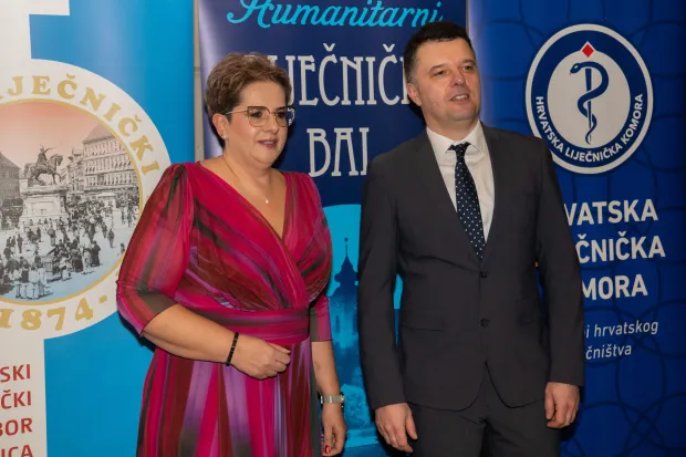 Osijek, 20. 2. 2026., Liječnički bal, Hangar ČepinTea Miro&scaron;ević Zubonja; Hrvoje Mihalj; lijecnicki bal; lijecnici; medicina; bal; sudionici