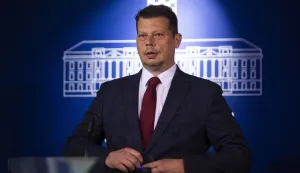 Zagreb, 06.06.2025 - Konferencija za medije kluba zastupnika DP-a. Na fotografiji Sa&scaron;a Đujić. foto HINA/ Daniel KASAP/ dk