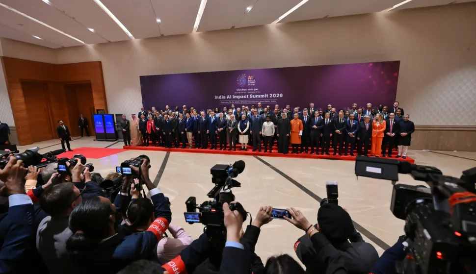 New Delhi, 19.02.2026. - Drugi dan samita o umjetnoj inteligenciji na kojem sudjeluje i premijer Andrej Plenković. foto HINA/ Vlada RH/ ml