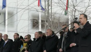 Zagreb.21.2.2026.- U organizaciji Veleposlanstva Ukrajine, Grada Zagreba i Ukrajinske zajednice Grada Zagreba održan je skup podr&scaron;ke Ukrajini na Europskom trgu.Foto HINA/Tomislav Pavlek/ tp