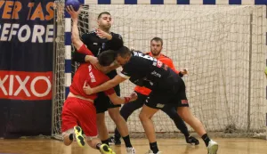 Osijek, 21. 02. 2026, SD Zrinjevac, rukomet, Osijek - Rudar (Rude), Premijer liga - Liga za ostanak.snimio GOJKO MITIĆ