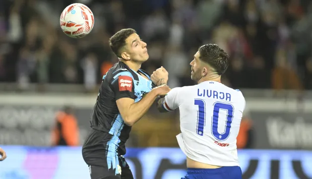 Split.22.02.2026. Utakmica 22. kola HNL-a Hajduk - Rijeka. foto HINA/ Mario STRMOTIĆ/ms 