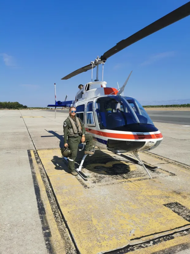 Bojnica Antonija Trupinić, vojna pilotkinja, Hrvatsko ratno zrakoplovstvo