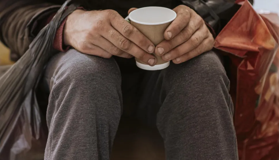 Beskućnik - ilustracija za stranice Osijek