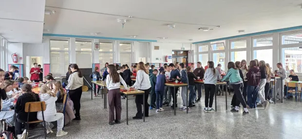 Učenici O&Scaron; Ivana Kozarca u Županjifoto: VSŽ