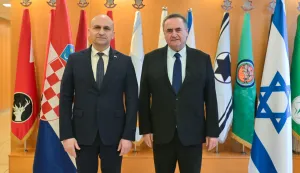 Tel Avivu, 23.2.2026.- Potpredsjednik vlade i ministar obrane Ivan Anu?i? u sklopu slu?benog posjeta Izraelu sastao se s izraelskim ministrom obrane Israelom Katzom. foto HINA/ ua