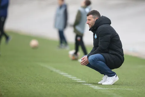20.02.2022., Nogometni stadion Zagreb - 17. kolo Druge HNL, Dinamo II - Osijek II. Tomislav Radotic. Photo: Matija Habljak/PIXSELL