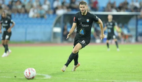 22.09.2025., stadion Cibalia, Vinkovci - SuperSport HNL, 7. kolo, HNK Vukovar 1991 - HNK Rijeka. Jakov Puljic Photo: David Jerkovic/PIXSELL