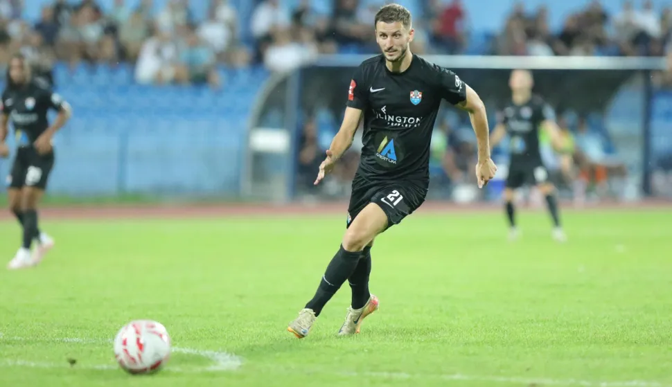 22.09.2025., stadion Cibalia, Vinkovci - SuperSport HNL, 7. kolo, HNK Vukovar 1991 - HNK Rijeka. Jakov Puljic Photo: David Jerkovic/PIXSELL