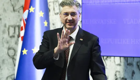 Zagreb, 16.02.2026. - 147. sjednica Vlade RH. Na fotografiji premijer Andrej Plenković. foto HINA/ Lana SLIVAR DOMINIĆ/ lsd