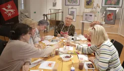 Osijek, 26. 02. 2026., Muzej Slavonije, 60+, radionica, Svjetlo i sjena u letu leptira, lutkarstvo, lutke, lutke sa mehanizmom, tema - leptirSNIMIO BRUNO JOBST